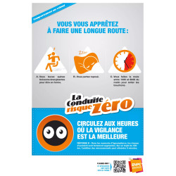 Affiche la conduite risque zéro vigilance