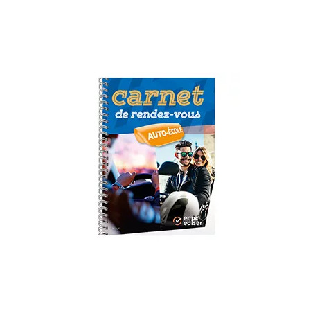 Carnet de rendez-vous un ou deux moniteurs