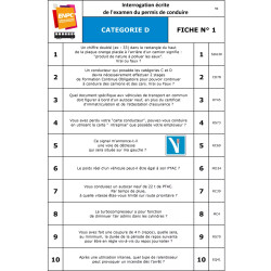 Fiches interrogations écrites D