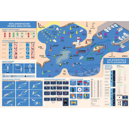 Carte murale option côtière