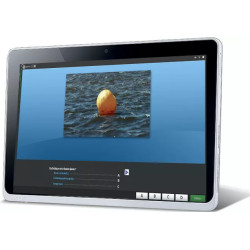 Interface tablette question bouée jaune