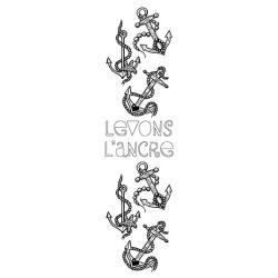 Couverture marques-pages à colorier levons l'ancre