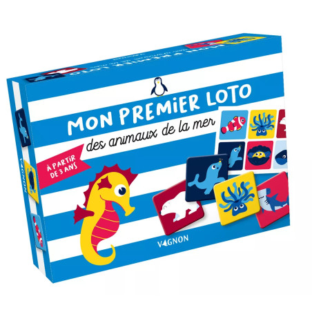 Coffret Mon premier loto des animaux de la mer