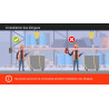 Cours les installateurs des élingues