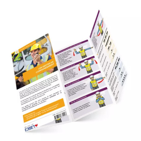 Mockup dépliant les gestes de commandement