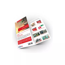 Mockup dépliant évacuation incendie