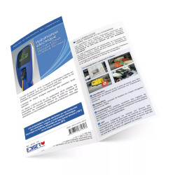 Mockup délpliant 3 volets habilitation engin EEE ou véhicule electrique