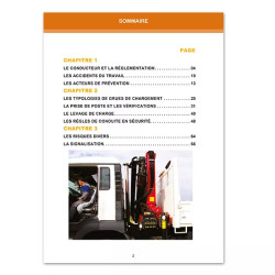 Sommaire livret CACES® - Grues de chargement R.490