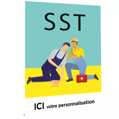 Couverture livret sauveteur secouriste du travail personnalisable