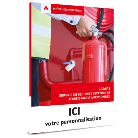 Couverture livret SSIAP1 personnalisable