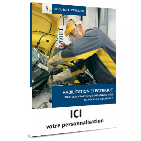 Couverture livret habilitation engin EEE ou véhicule electrique