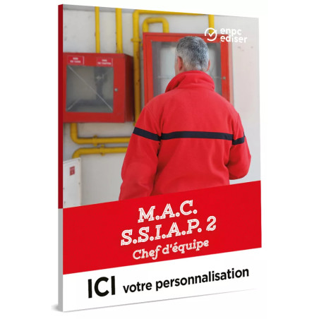 Couverture livret MAC SSIAP2 chef d'équipe personnalisable