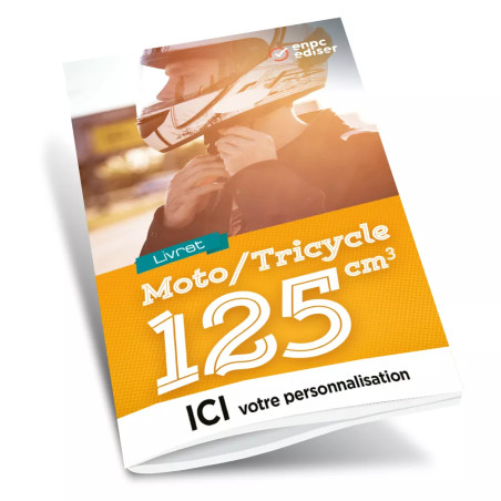 Couverture livret Moto/Tricycle 125cm3 personnalisable