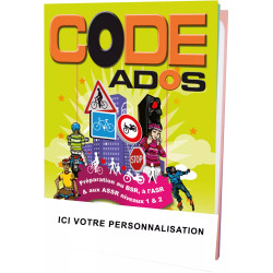 Couverture code de la route ado personnalisable
