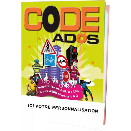 Couverture code de la route ado personnalisable