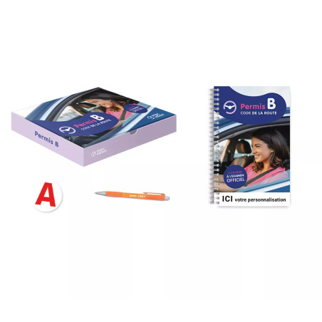 Kit box permis B dématérialisé personnalisable