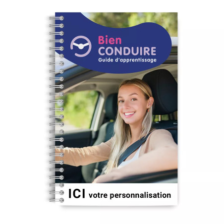 Couverture livret bien conduire personnalisable