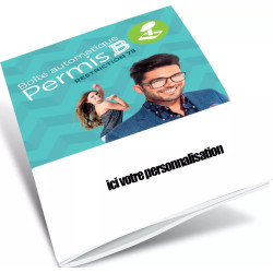 Couverture ouvrage boite automatique permis B(78) personnalisable