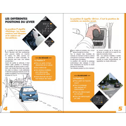 Pages intérieures chapitre les positions du levier en mode parking et drive
