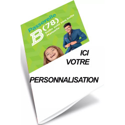 Couverture livret passerelle B78 vers boitre manuelle personnalisable