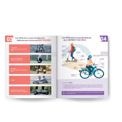 Pages intérieures chapitre les types d'engins motorisés et les caratéristiques de l'EDMP et du vélo