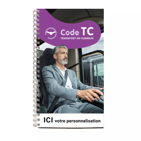 Couverture code de la route transport en commun personnalisable