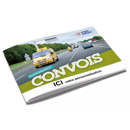 Livret profession accompagnateur de convois personnalisable