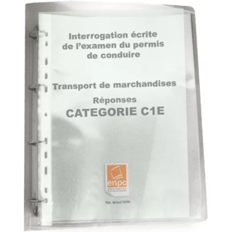 Classeur de fiches interrogations écrites permis C1E