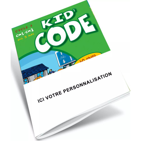 Couverture Kid'Code dès 9 ans personnalisable