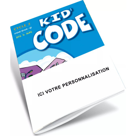 Couverture Kid'Code dès 5 ans personnalisable