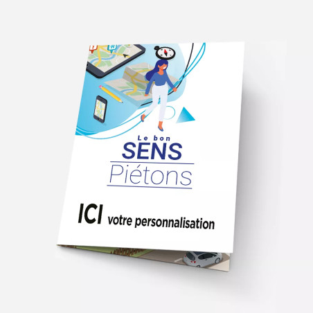 Dépliant le bon sens piéton personnalisable