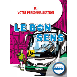 Dépliant le bon sens transport en commun personnalisable