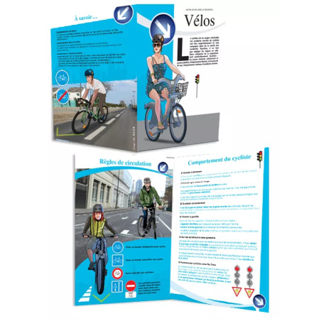 Dépliant prévention vélo personnalisable
