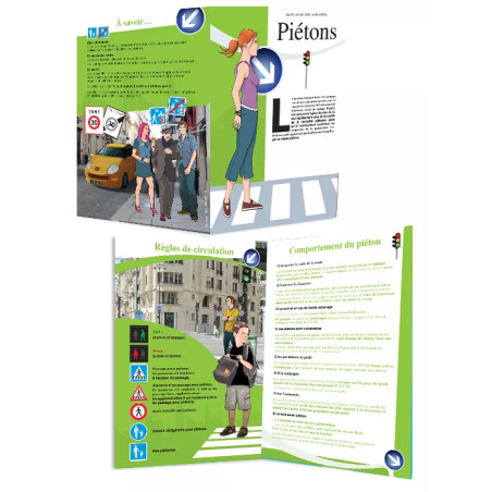 Dépliant prévention piétons personnalisable