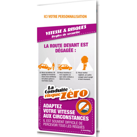 Dépliant la conduite risque zéro risques personnsalisable