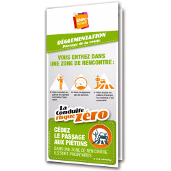 Dépliant la conduite risque zéro reglementation