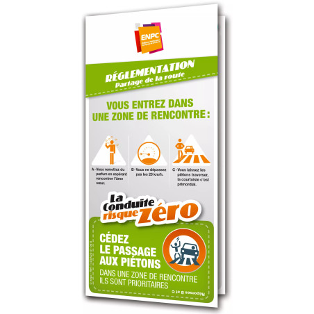Dépliant la conduite risque zéro reglementation