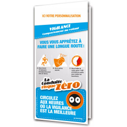 Dépliant la conduite risque zéro vigilance personnalisable