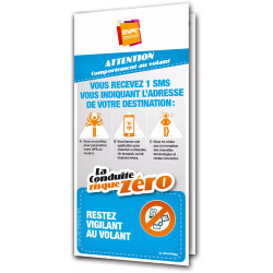 Dépliant la conduite risque zéro attention