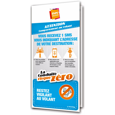 Dépliant la conduite risque zéro attention