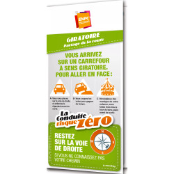 Dépliant la conduite risque zéro giratoire