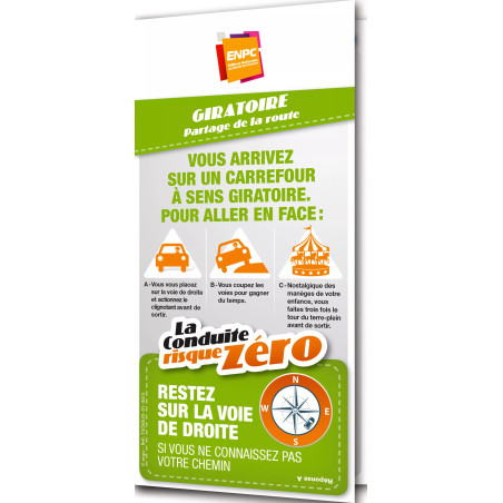 Dépliant la conduite risque zéro giratoire
