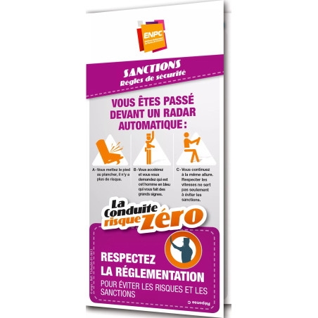 Dépliant la conduite risque zéro sanctions