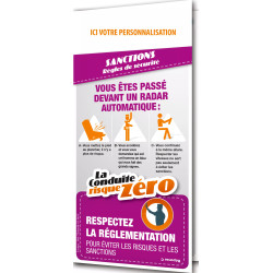 Dépliant la conduite risque zéro sanctions personnalisable