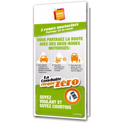 Dépliant la conduite risque zéro partage de la route deux roues motorisés