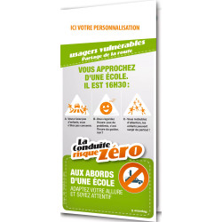 Dépliant la conduite risque zéro usagers vulnérables personnalisable