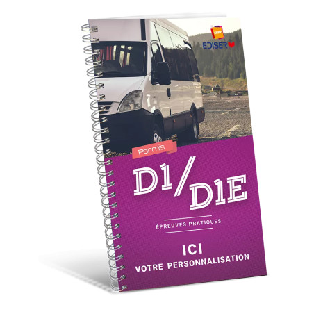 Livret épreuves pratique permis D1/D1E personnalisable