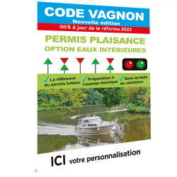 Code Vagnon permis plaisance option eaux intérieures personnalisable