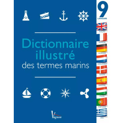 Couverture ouvrage Dictionnaire illustré des termes marins en 9 langues