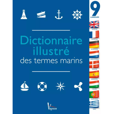 Couverture ouvrage Dictionnaire illustré des termes marins en 9 langues